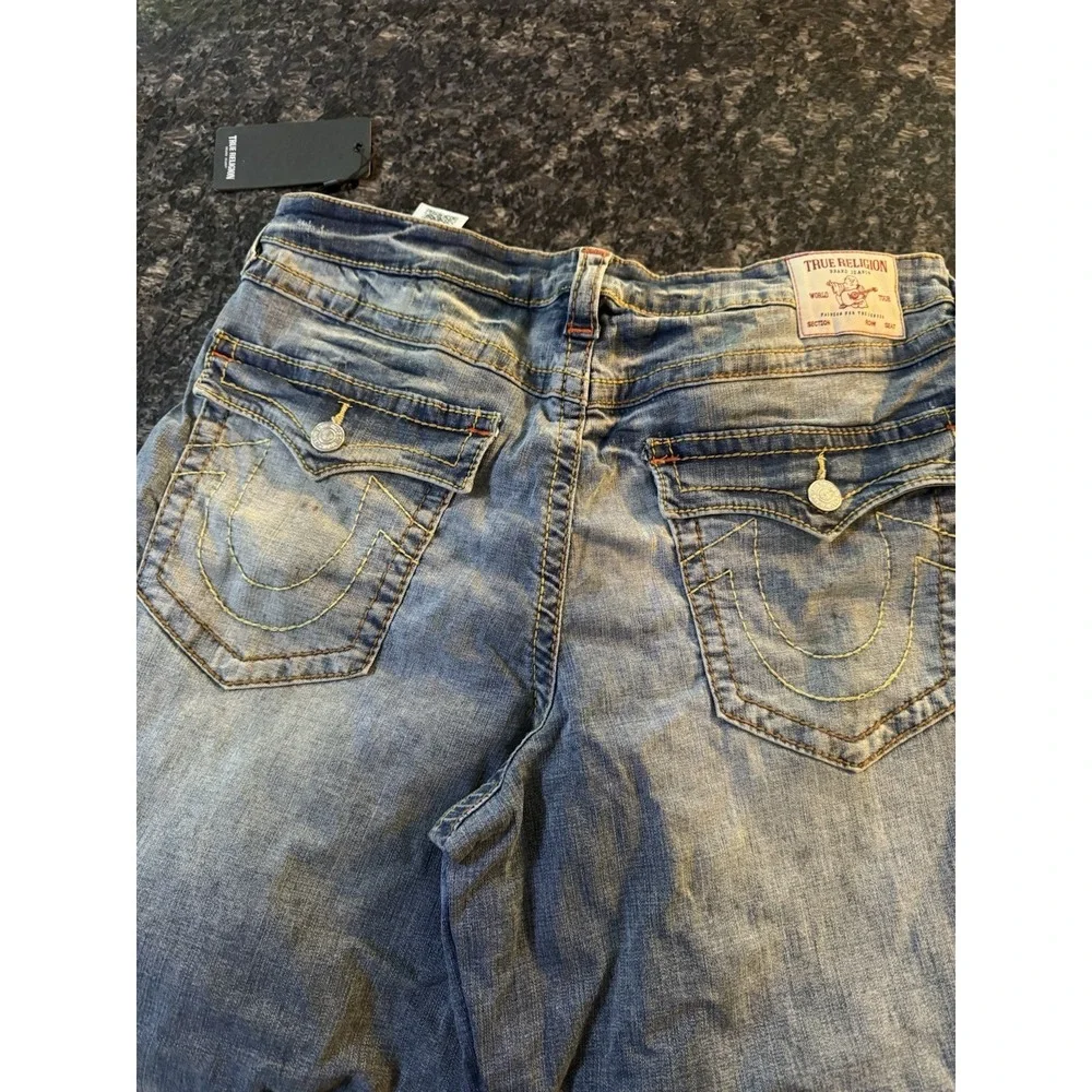true religion Big T balloon jeans Men's Sz 33 Denim‎ Dirty Wash Pants